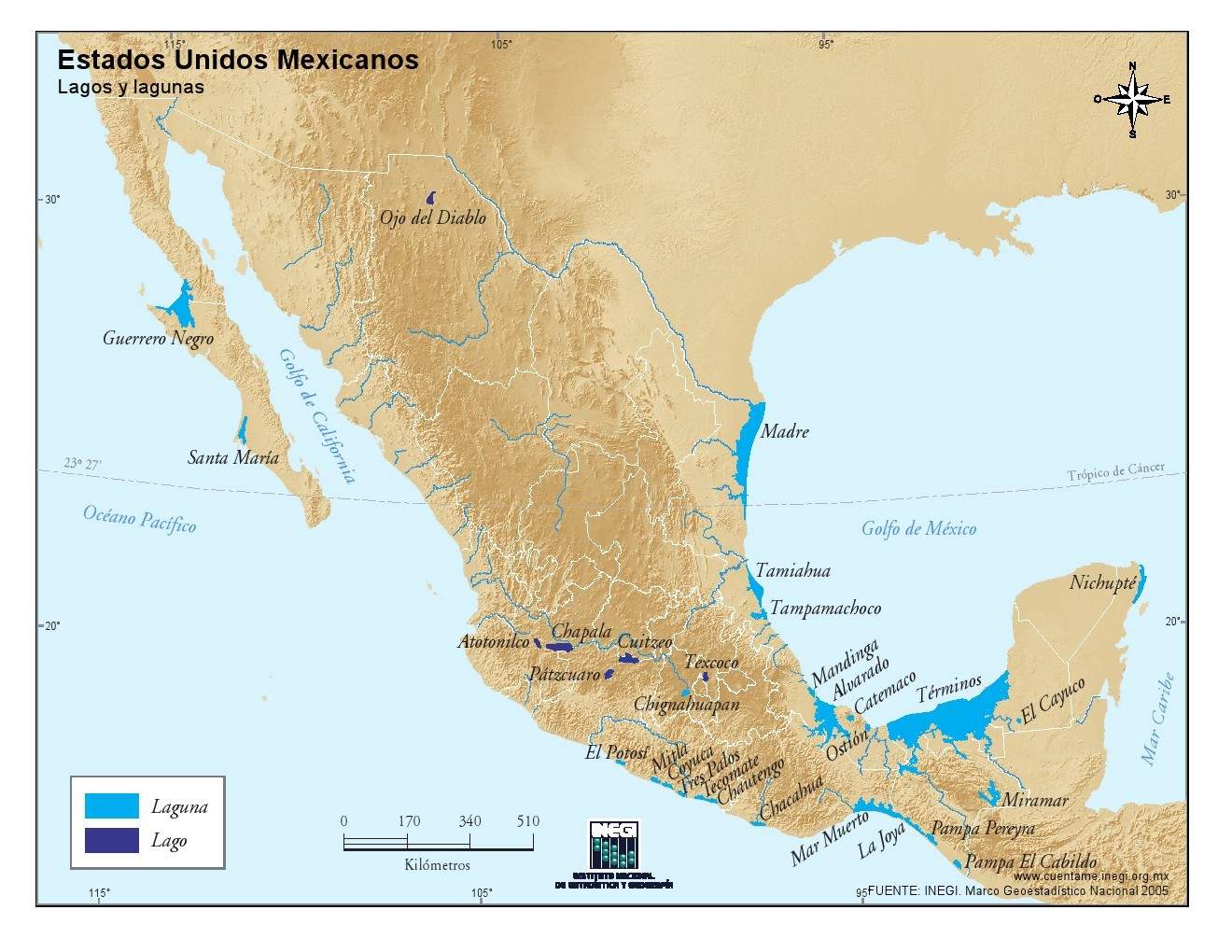 Distribuci N De Los Principales R Os Y Lagos Del Mundo Y De M Xico