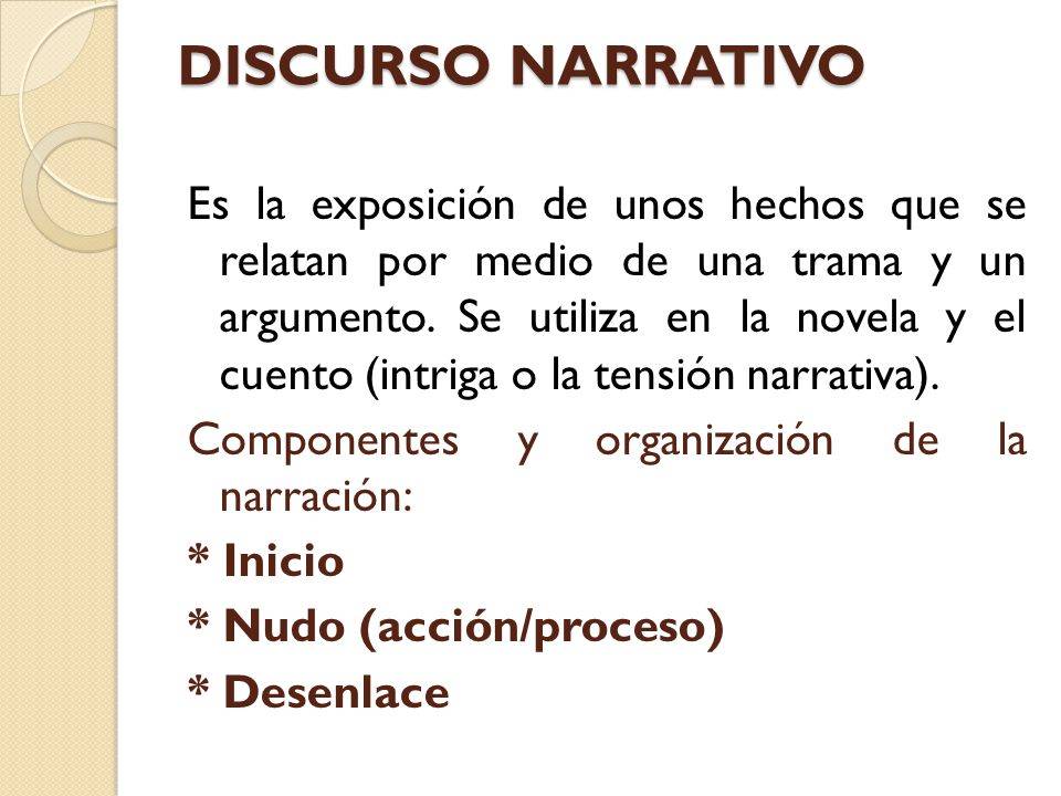 EL DISCURSO NARRATIVO - Curso Para La UNAM