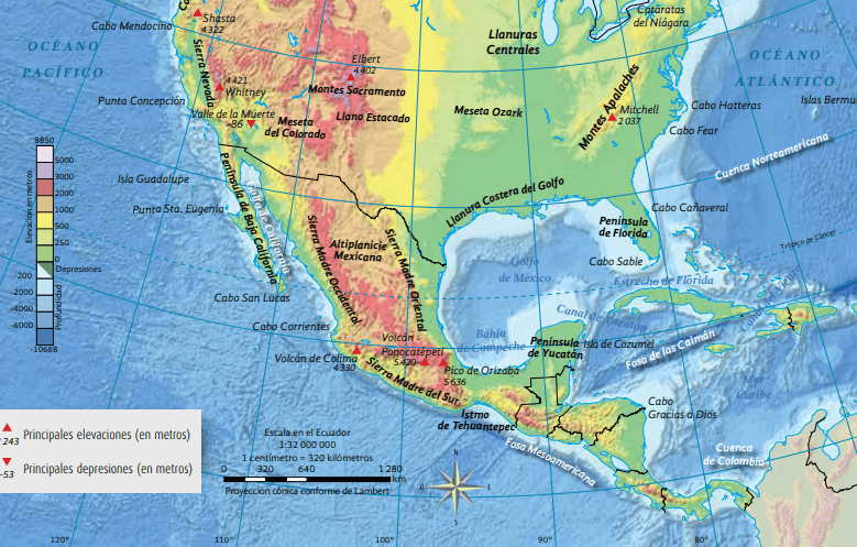 DISTRIBUCIÓN DE LAS LLANURAS, MESETAS MONTAÑAS MÁS REPRESENTATIVAS DEL ...